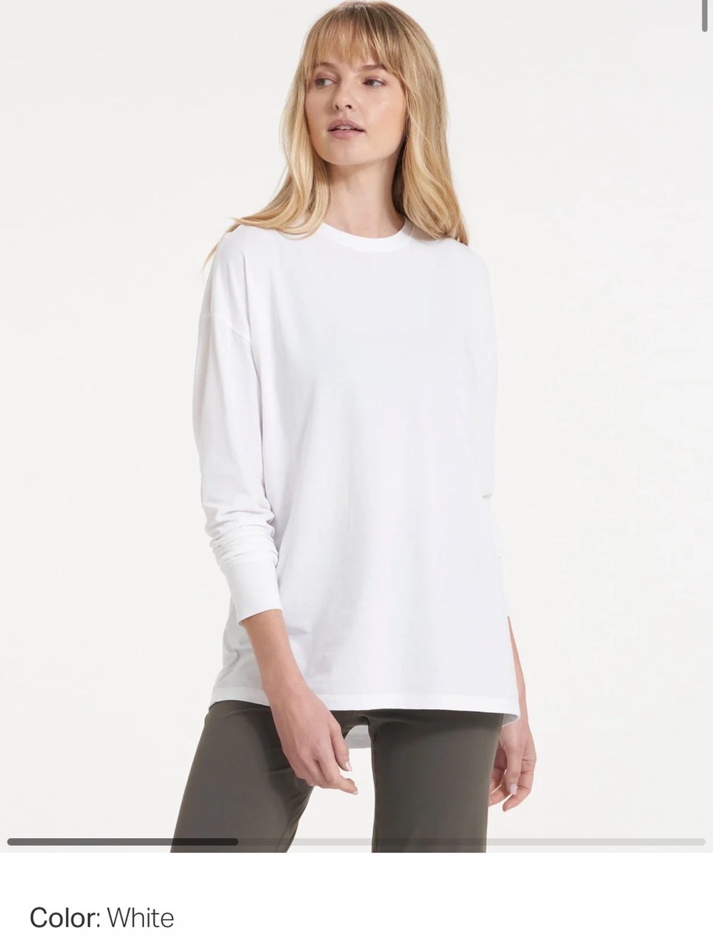 Vuori long sleeve feather tee white size Large NWT $64 - Picture 6 of 11
